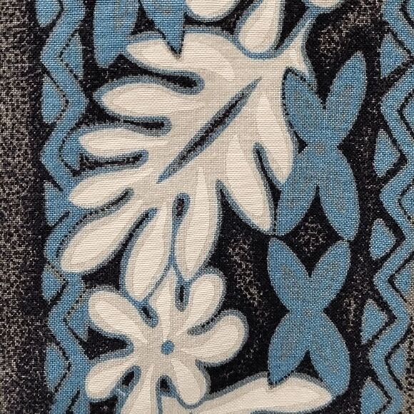 Vintage RJC Men's X-Large 100% Cotton Blue Black Shirt Casual Made in Hawaii USA - Picture 9 of 12